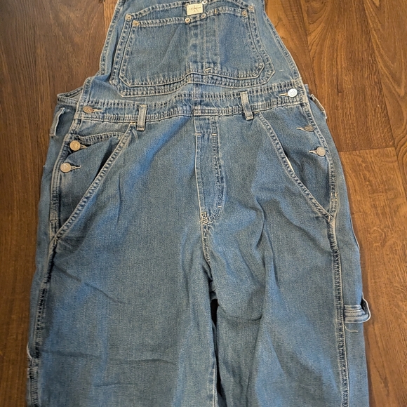 Vintage Calvin Klein Jeans Overalls Women’s Large 31"Inseam Carpenter FLAW Read - Picture 8 of 10